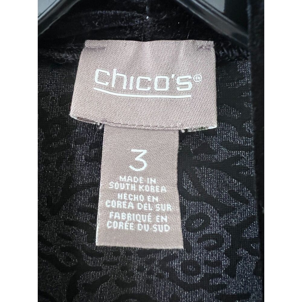 Chico's Beautiful Printed Peacock Colors Duster Size 3 (XL) EUC - Picture 5 of 6